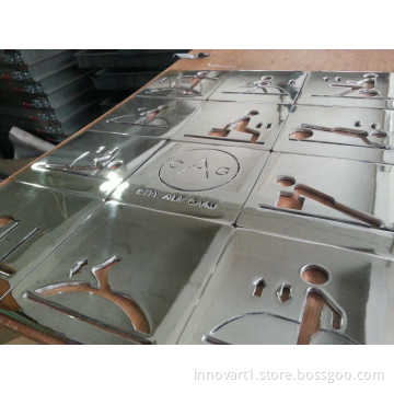 laser cutting polished stainless steel product